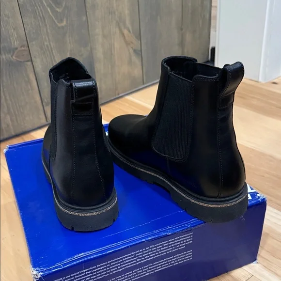 Birkenstock Black Leather Ankle Boots - NIB - Picture 10 of 12